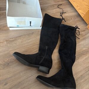 a new day Black Over the Knee Boots